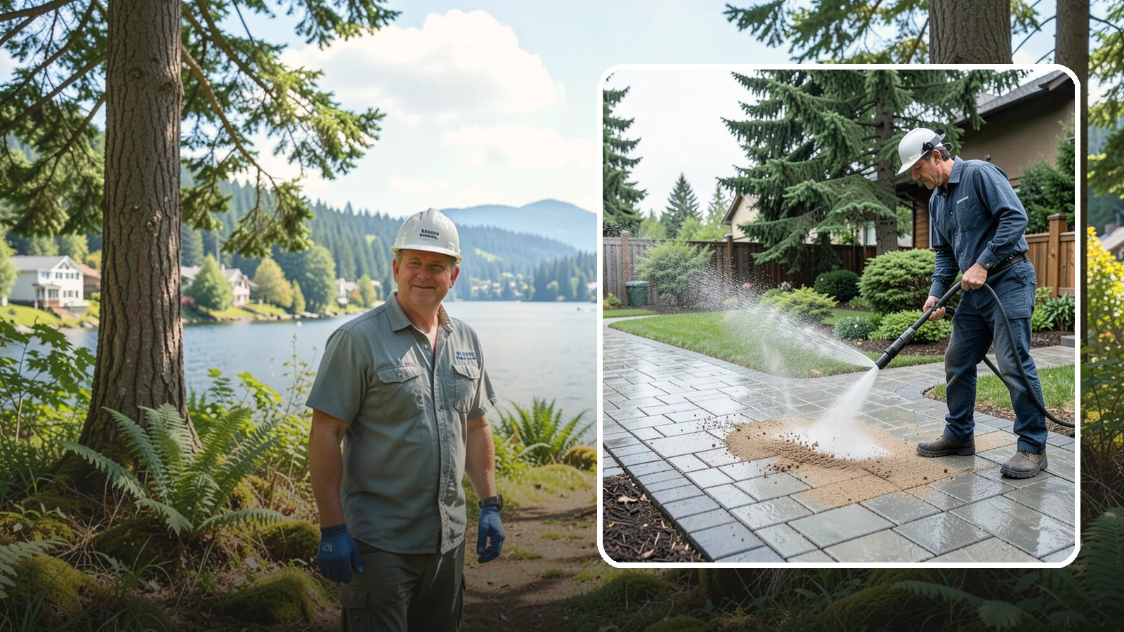 Paver Walkway Cleaning in Milton, King County, WA - Refresh interlocking paver walkways by clearing joint growth while safeguarding the polymeric sand.