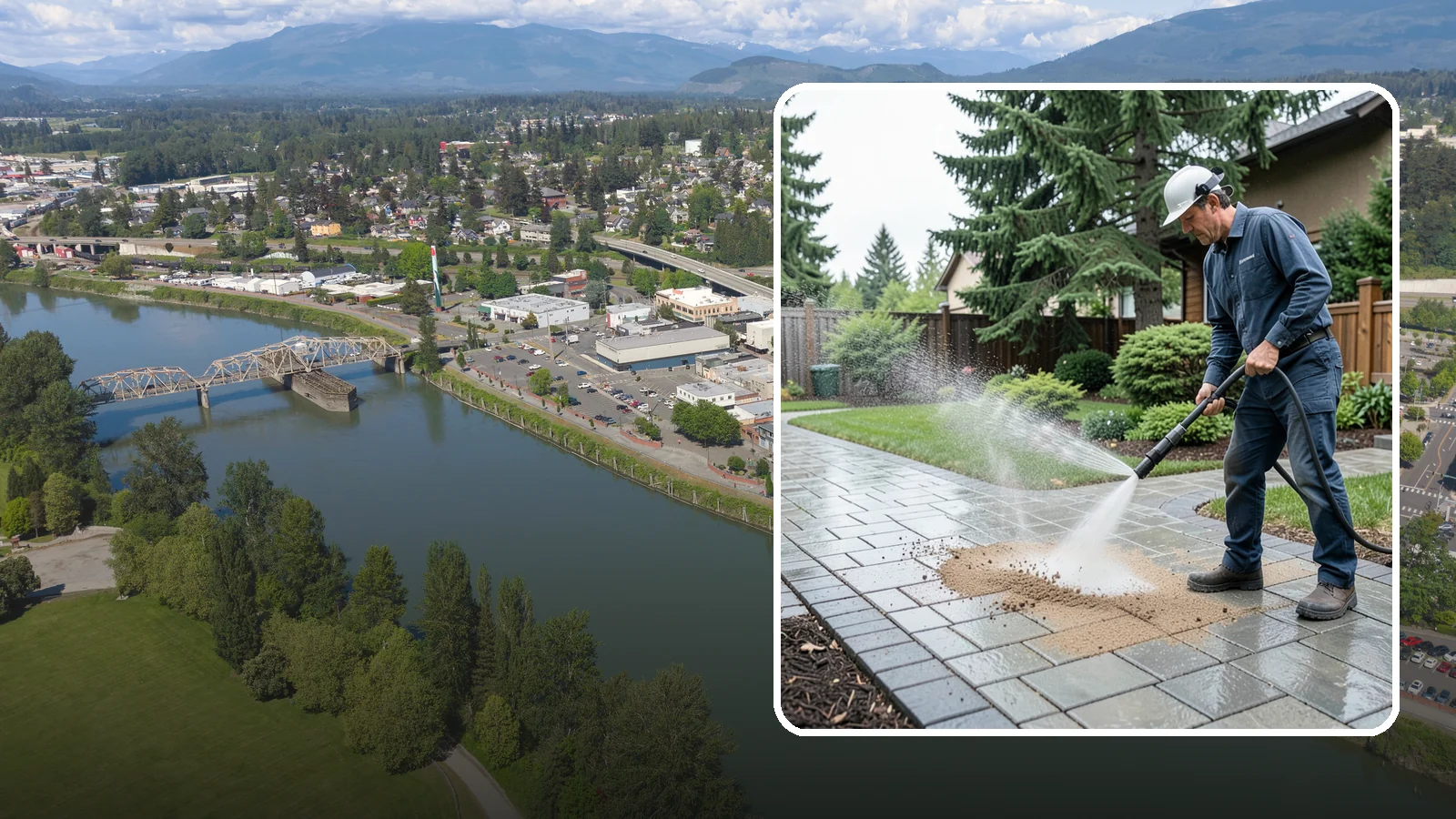 Paver Walkway Cleaning in Mount Vernon, Skagit County, WA - Refresh interlocking paver walkways by clearing joint growth while safeguarding the polymeric sand.