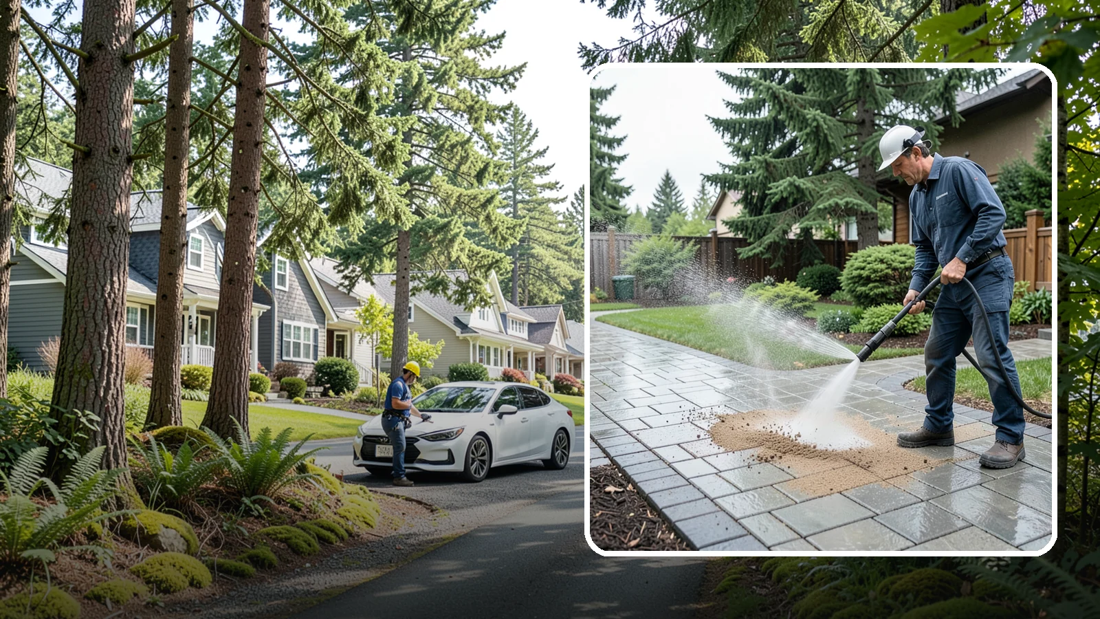 Paver Walkway Cleaning in Normandy Park, King County, WA - Refresh interlocking paver walkways by clearing joint growth while safeguarding the polymeric sand.