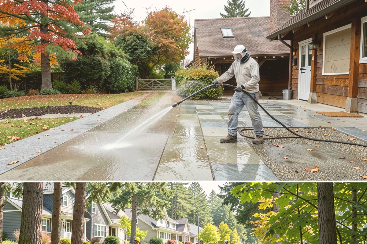 Paver Walkway Cleaning in Normandy Park, King County, WA - Late summer is prime for paver walkways so new polymeric sand can cure dry before autumn rains.
