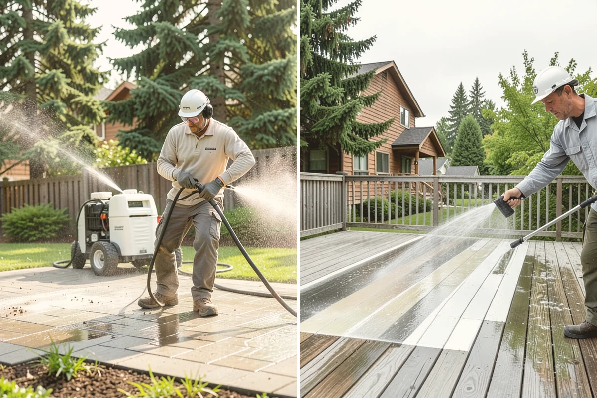 Paver Walkway Cleaning in Orting, Pierce County, WA - Remove surface debris and pull established weeds