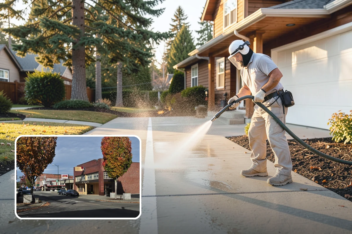 Paver Walkway Cleaning in Puyallup, Pierce County, WA - Clears moss and weeds from paver joints