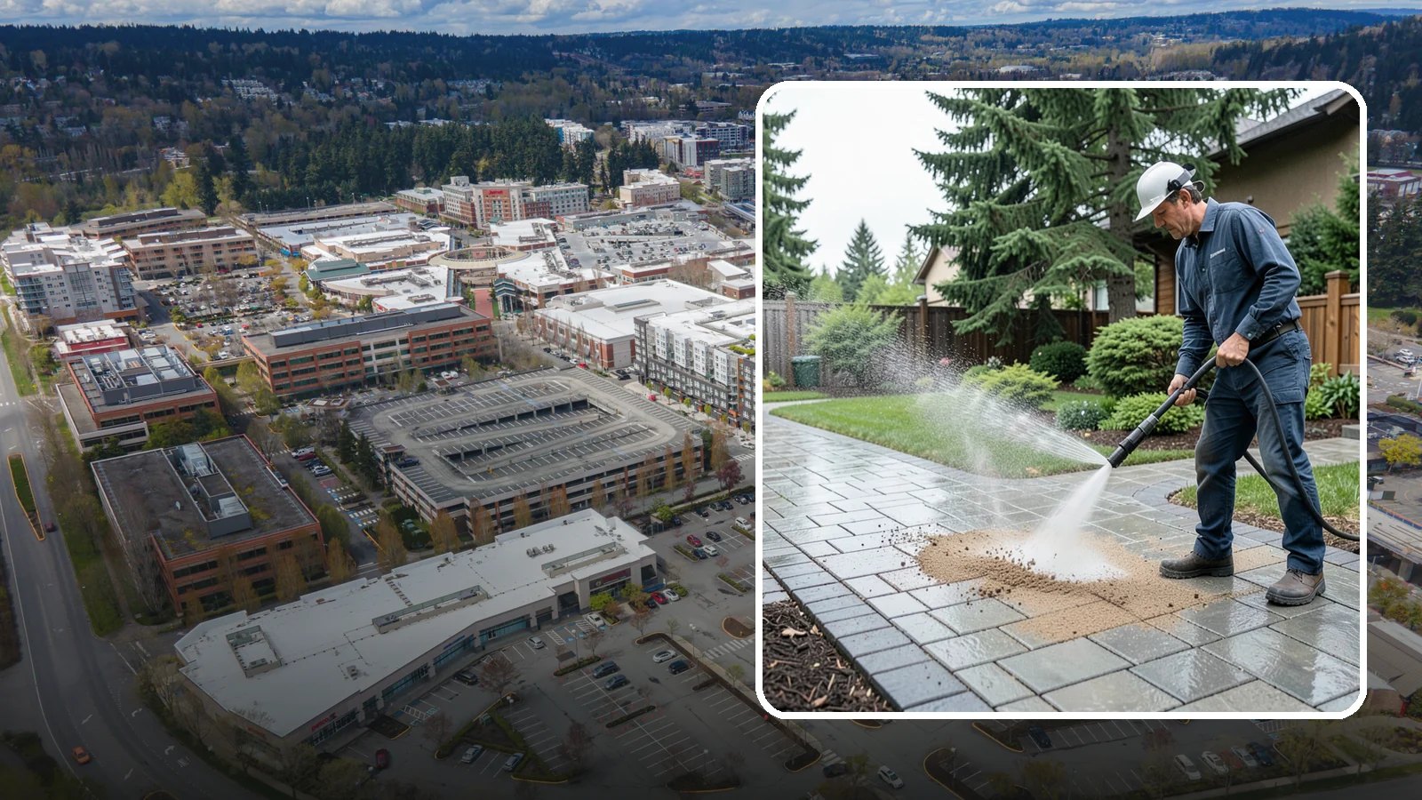 Paver Walkway Cleaning in Redmond, King County, WA - Refresh interlocking paver walkways by clearing joint growth while safeguarding the polymeric sand.