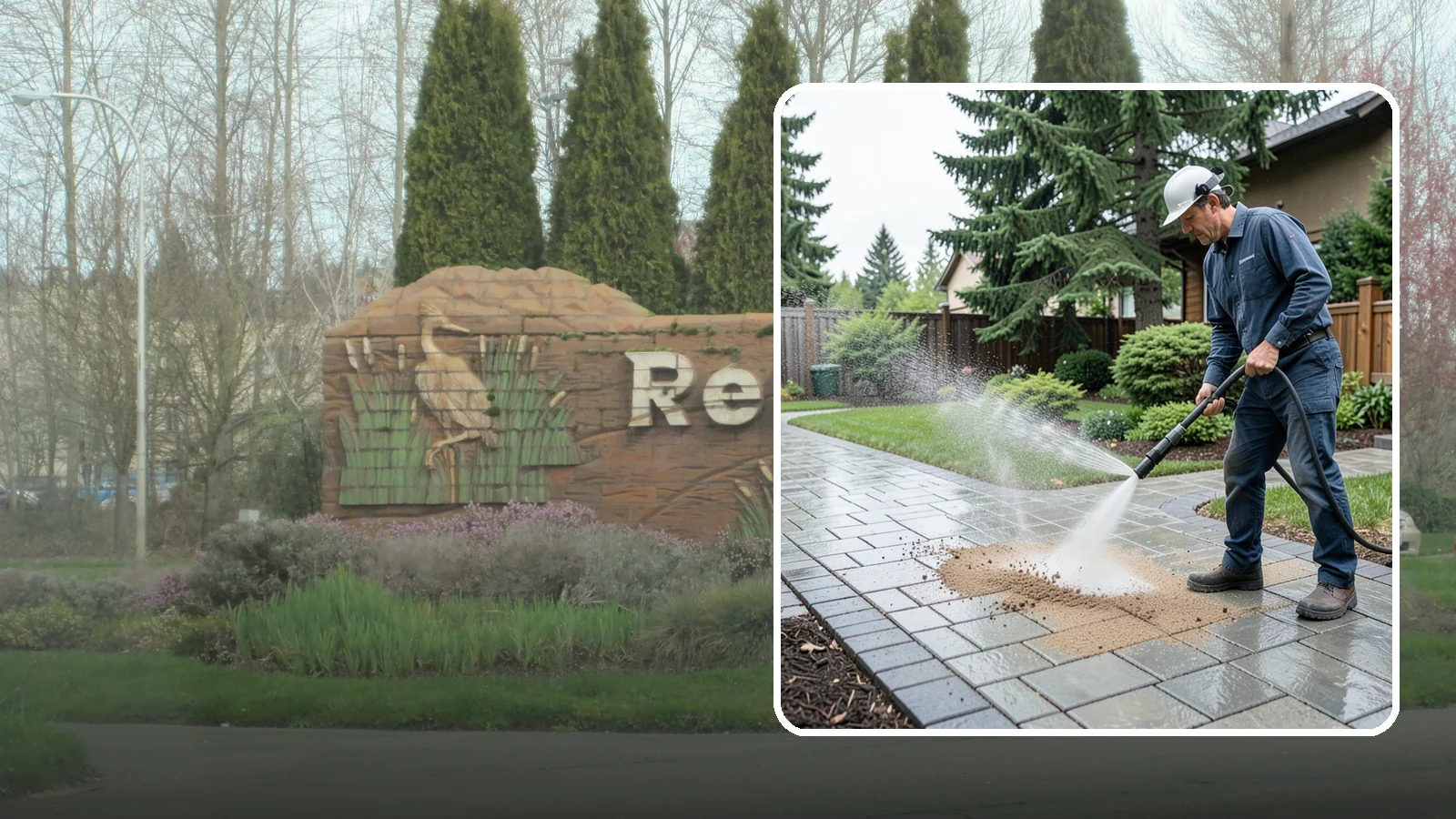 Paver Walkway Cleaning in Renton, King County, WA - Refresh interlocking paver walkways by clearing joint growth while safeguarding the polymeric sand.