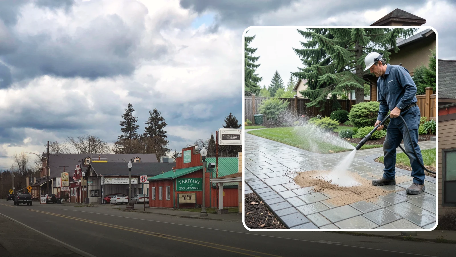 Paver Walkway Cleaning in Roy, Pierce County, WA - Refresh interlocking paver walkways by clearing joint growth while safeguarding the polymeric sand.
