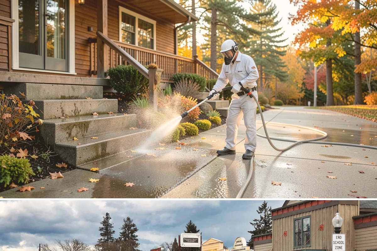 Paver Walkway Cleaning in Roy, Pierce County, WA - Late summer is prime for paver walkways so new polymeric sand can cure dry before autumn rains.