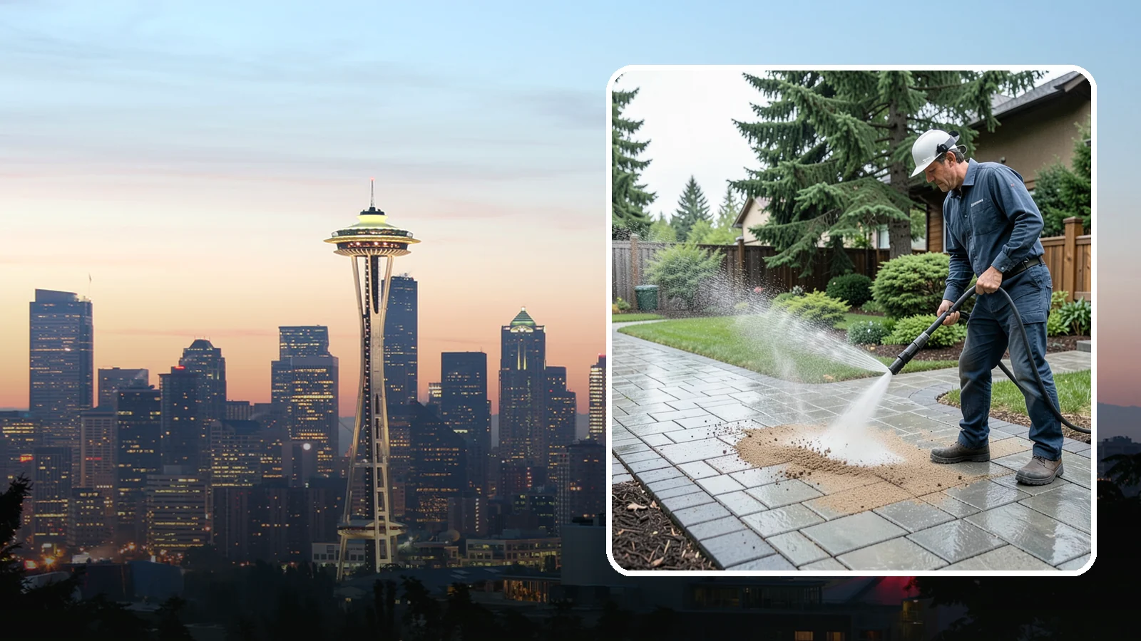 Paver Walkway Cleaning in Seattle, King County, WA - Refresh interlocking paver walkways by clearing joint growth while safeguarding the polymeric sand.