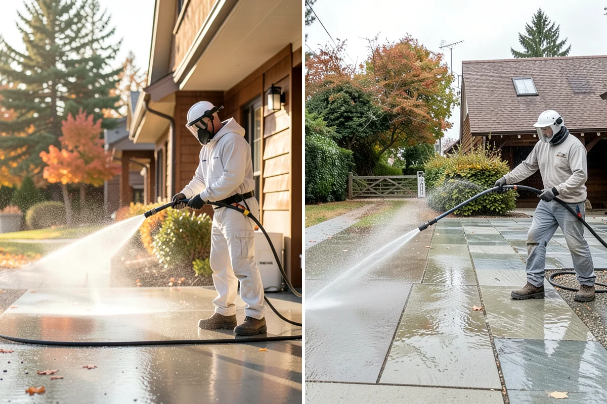 Paver Walkway Cleaning in Seattle, King County, WA - Remove surface debris and pull established weeds
