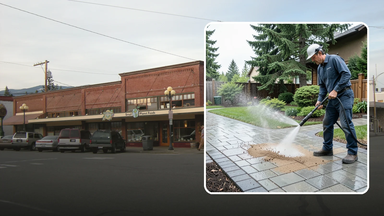Paver Walkway Cleaning in Sedro-Woolley, Skagit County, WA - Refresh interlocking paver walkways by clearing joint growth while safeguarding the polymeric sand.