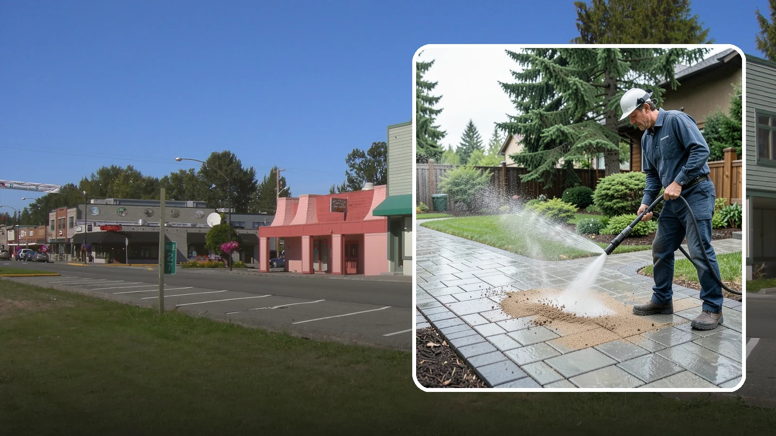 Paver Walkway Cleaning in Snoqualmie, King County, WA - Refresh interlocking paver walkways by clearing joint growth while safeguarding the polymeric sand.