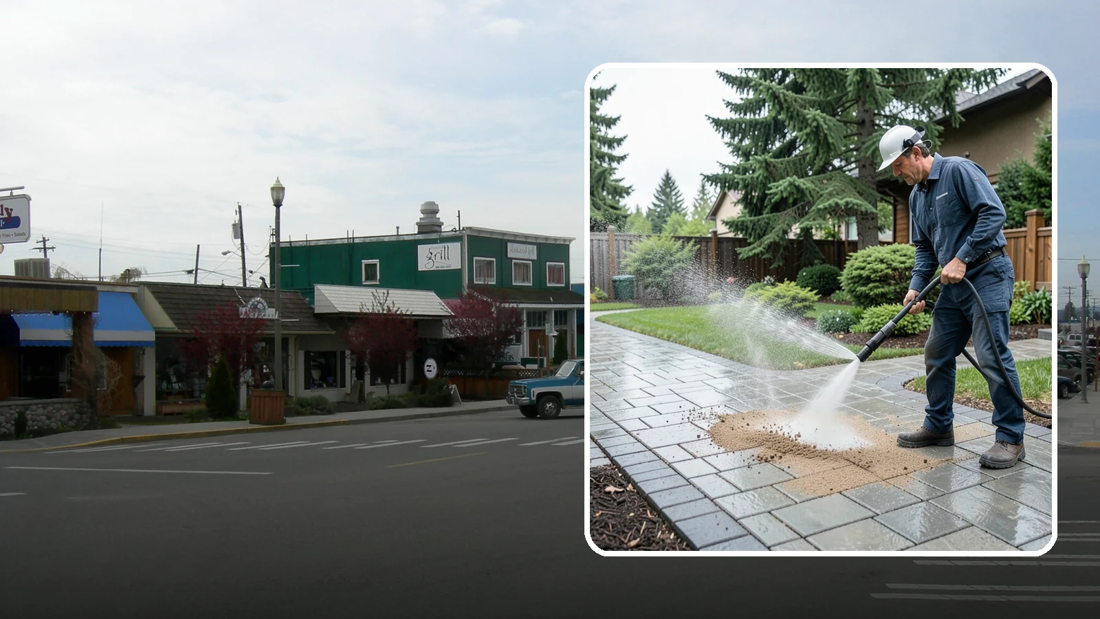 Paver Walkway Cleaning in Stanwood, Snohomish County, WA - Refresh interlocking paver walkways by clearing joint growth while safeguarding the polymeric sand.