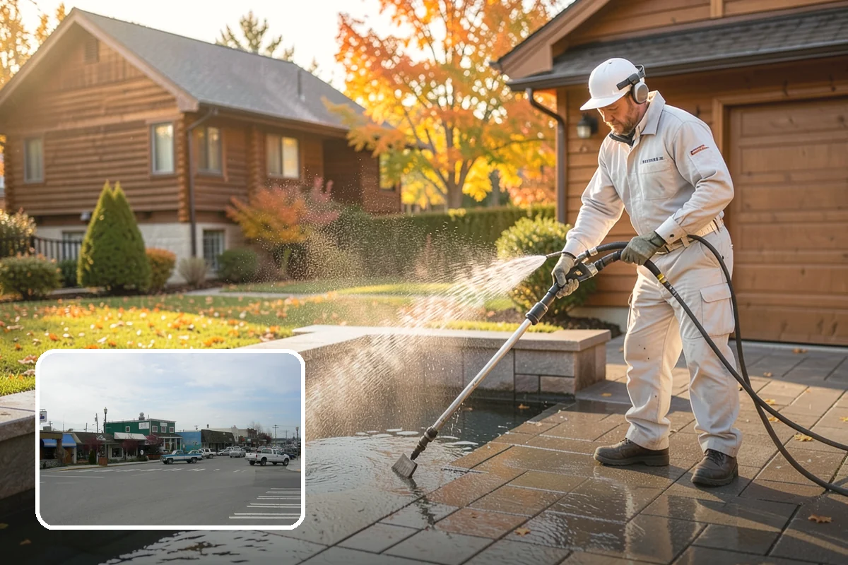 Paver Walkway Cleaning in Stanwood, Snohomish County, WA - Clears moss and weeds from paver joints