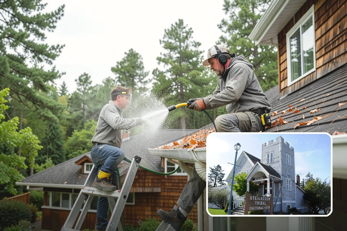 Paver Walkway Cleaning in Steilacoom, Pierce County, WA - Clears moss and weeds from paver joints