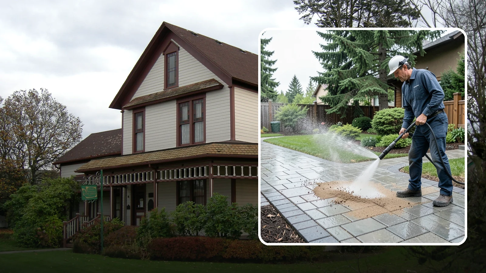 Paver Walkway Cleaning in Sumner, Pierce County, WA - Refresh interlocking paver walkways by clearing joint growth while safeguarding the polymeric sand.