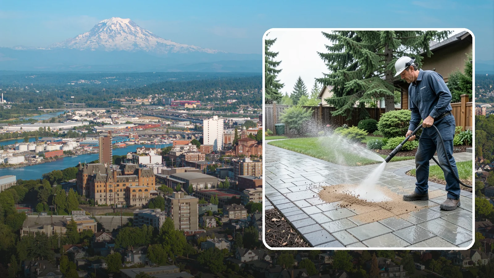 Paver Walkway Cleaning in Tacoma, Pierce County, WA - Refresh interlocking paver walkways by clearing joint growth while safeguarding the polymeric sand.