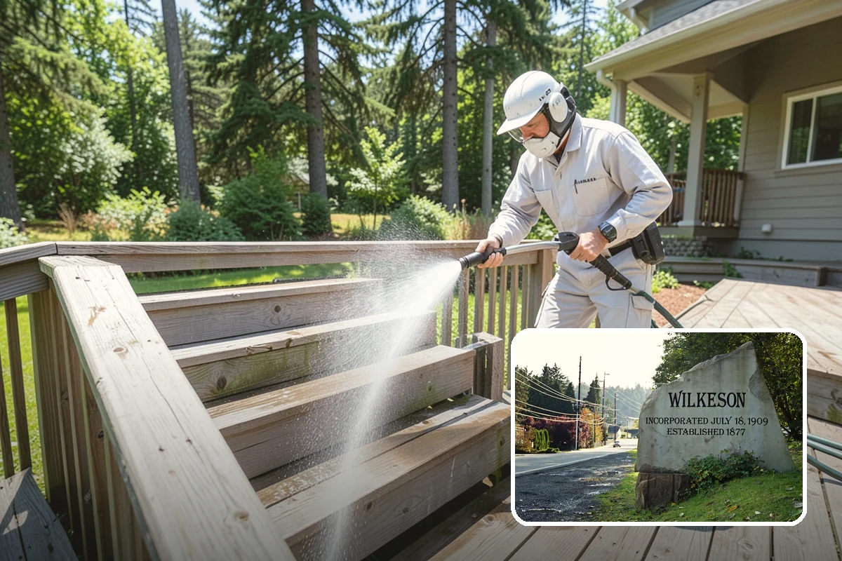 Paver Walkway Cleaning in Wilkeson, Pierce County, WA - Clears moss and weeds from paver joints
