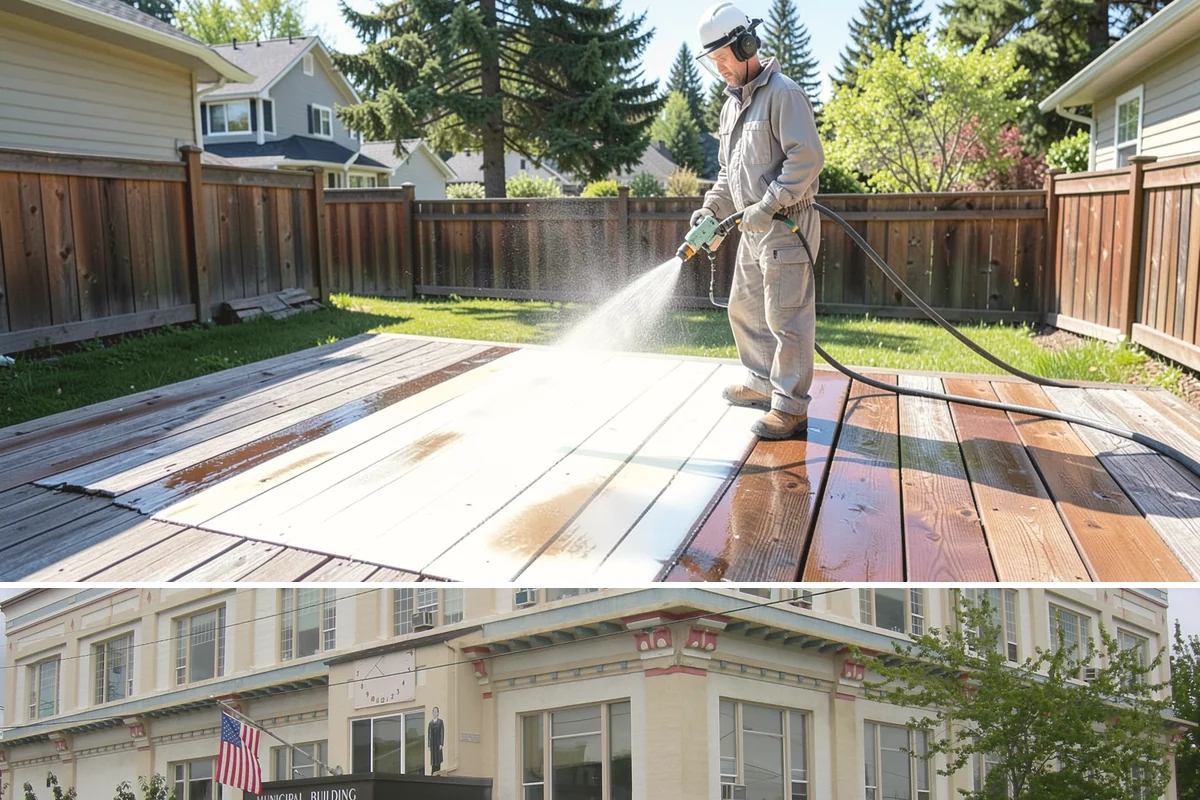 Pavilion Cleaning in Anacortes, Skagit County, WA - Summer scheduling keeps the large surfaces dry between the cleaning and any evening use, which suits these broad structures best.
