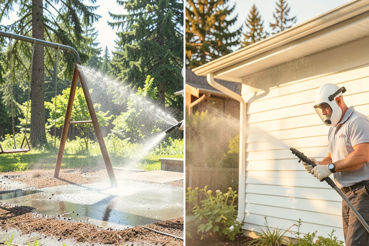 Pavilion Cleaning in Bellevue, King County, WA - Clear the roof and framing of accumulated debris