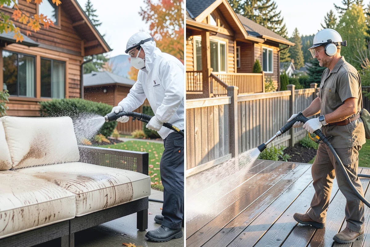 Pavilion Cleaning in Darrington, Snohomish County, WA - Clear the roof and framing of accumulated debris