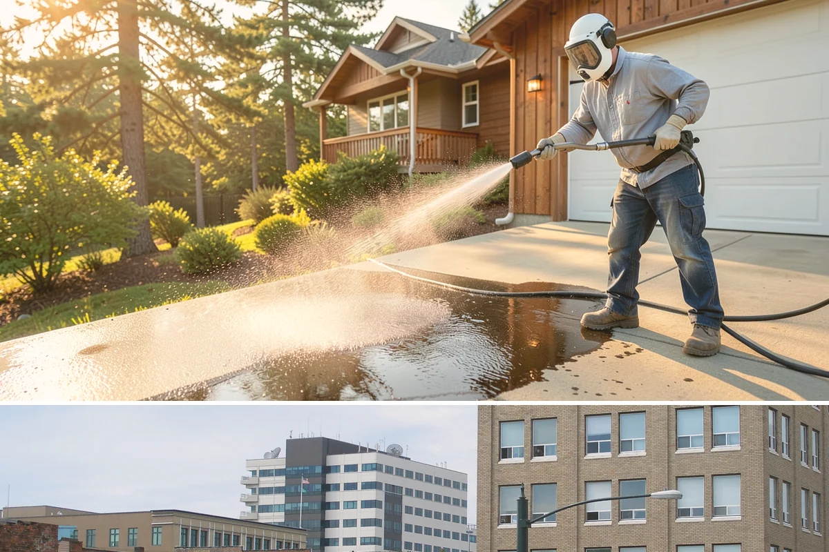 Pavilion Cleaning in Everett, Snohomish County, WA - Summer scheduling keeps the large surfaces dry between the cleaning and any evening use, which suits these broad structures best.