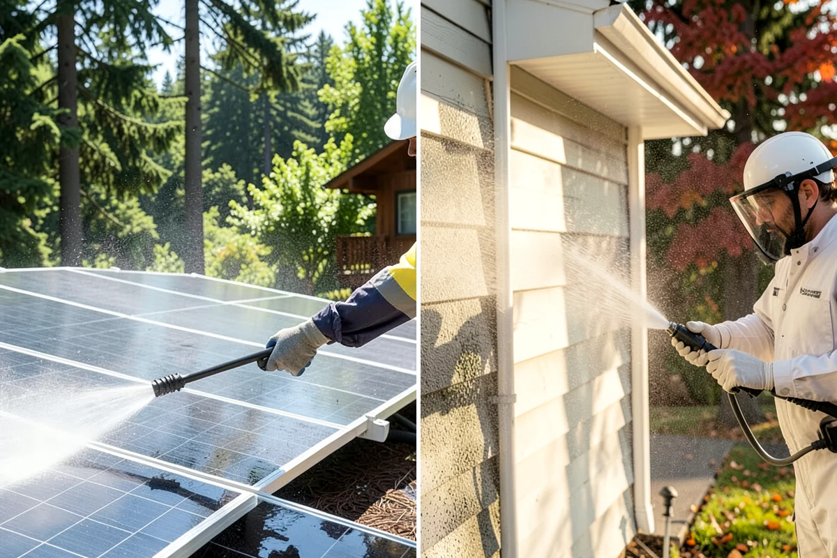 Pavilion Cleaning in Gig Harbor, Pierce County, WA - Clear the roof and framing of accumulated debris