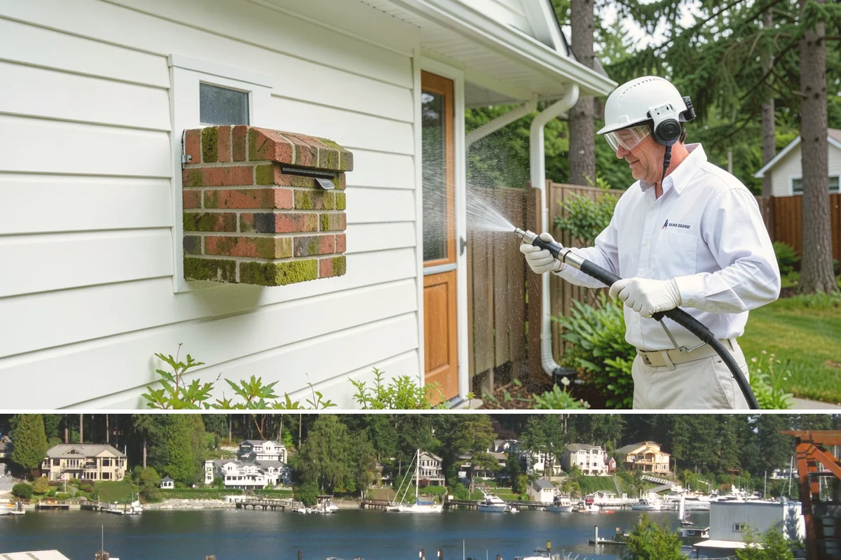 Pavilion Cleaning in Gig Harbor, Pierce County, WA - Summer scheduling keeps the large surfaces dry between the cleaning and any evening use, which suits these broad structures best.