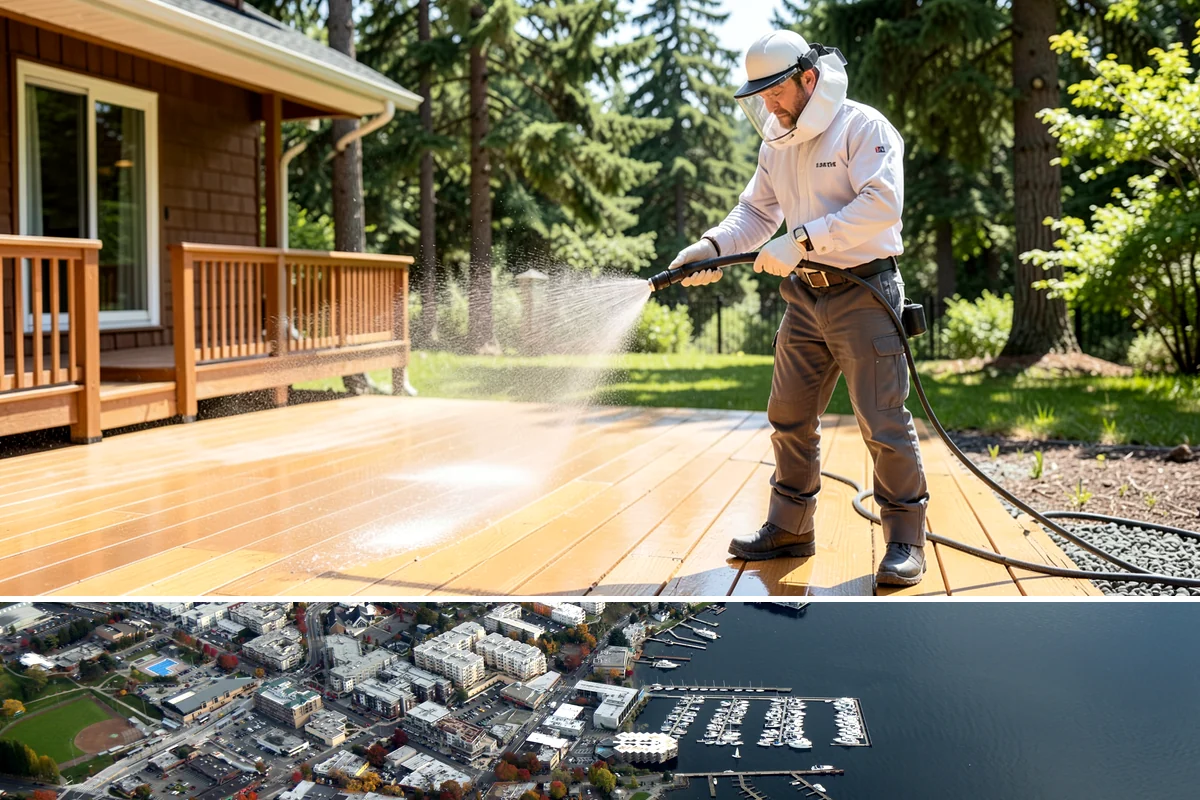 Pavilion Cleaning in Kirkland, King County, WA - Summer scheduling keeps the large surfaces dry between the cleaning and any evening use, which suits these broad structures best.