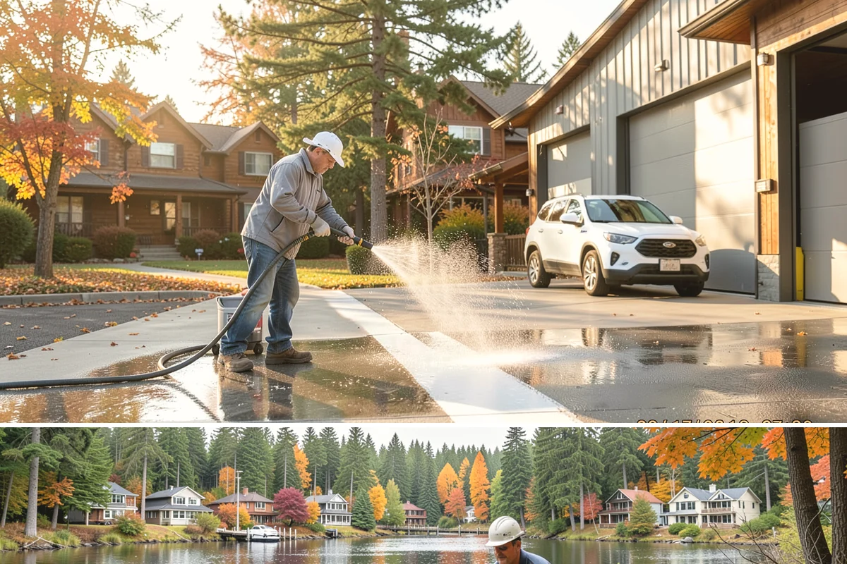 Pavilion Cleaning in La Conner, Skagit County, WA - Summer scheduling keeps the large surfaces dry between the cleaning and any evening use, which suits these broad structures best.