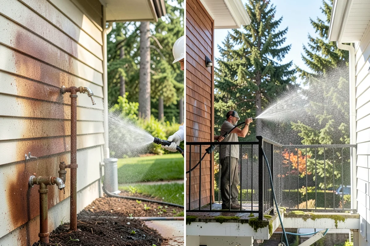 Pavilion Cleaning in Lake Forest Park, King County, WA - Clear the roof and framing of accumulated debris