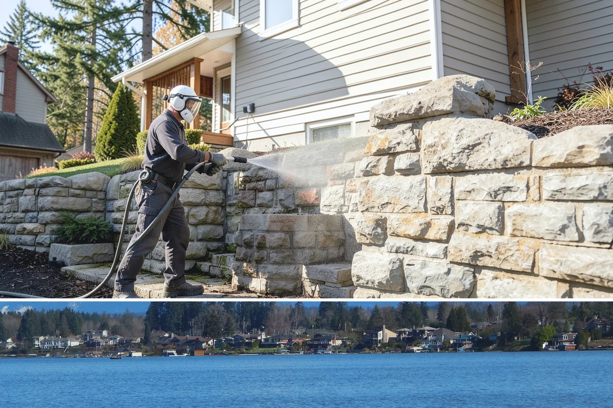 Pavilion Cleaning in Lake Stevens, Snohomish County, WA - Summer scheduling keeps the large surfaces dry between the cleaning and any evening use, which suits these broad structures best.