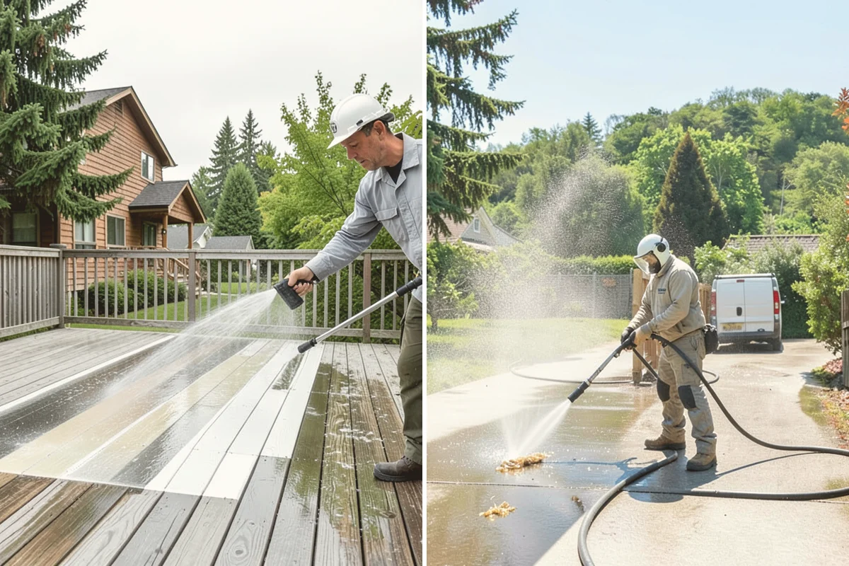 Pavilion Cleaning in Langley, Island County, WA - Clear the roof and framing of accumulated debris