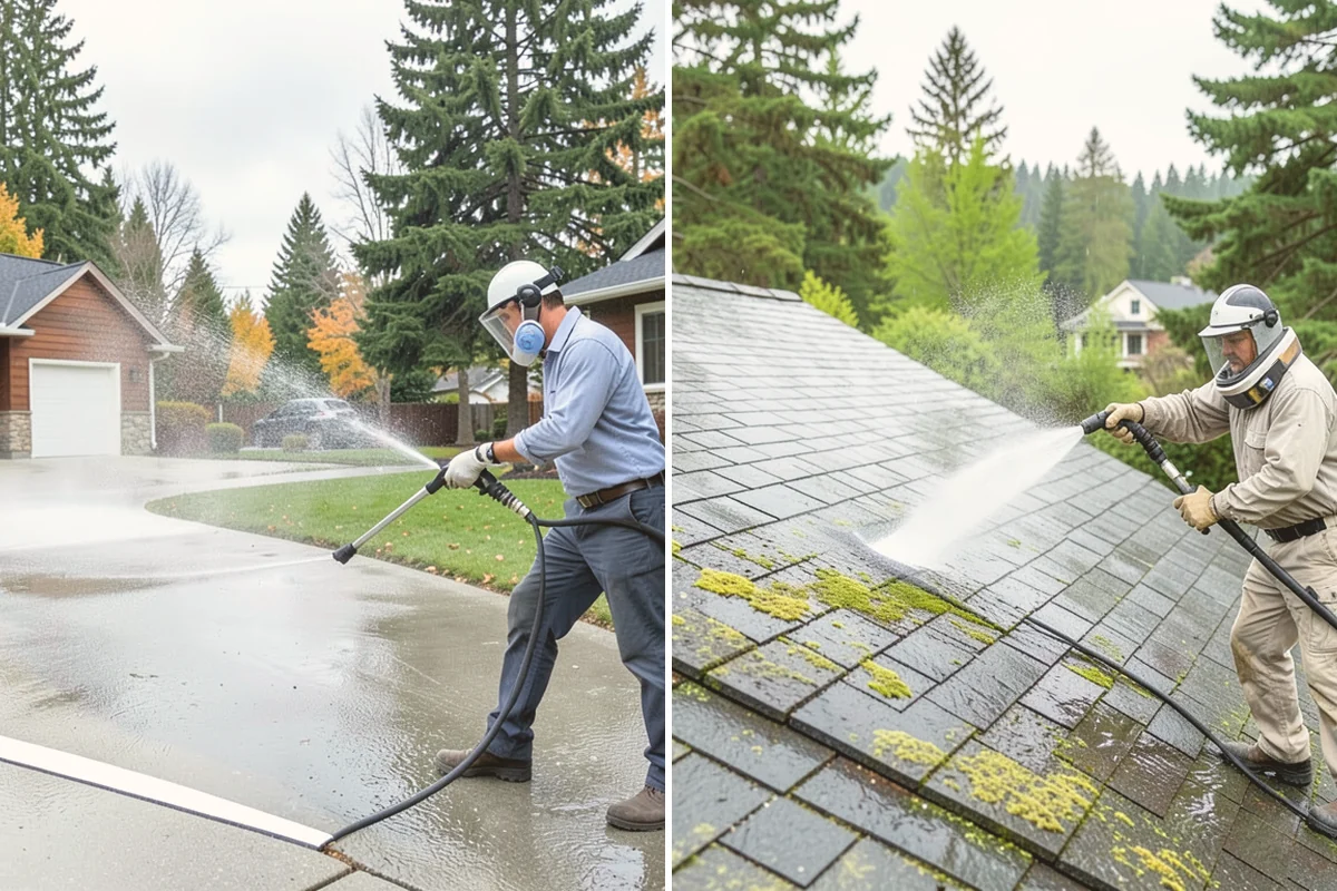 Pavilion Cleaning in Lynnwood, Snohomish County, WA - Clear the roof and framing of accumulated debris