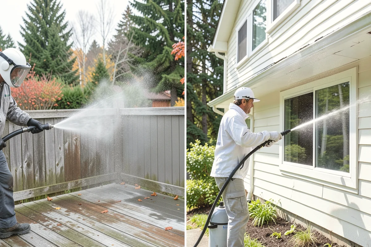 Pavilion Cleaning in Mercer Island, King County, WA - Clear the roof and framing of accumulated debris