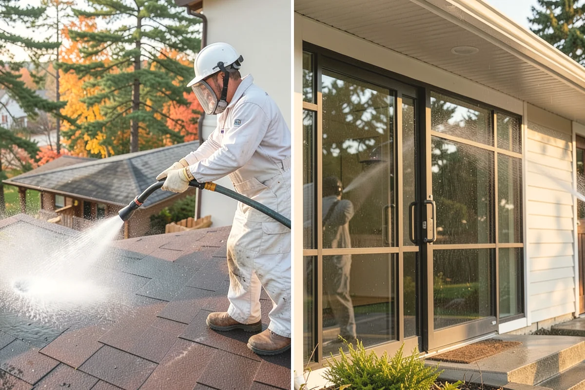 Pavilion Cleaning in Mill Creek, Snohomish County, WA - Clear the roof and framing of accumulated debris