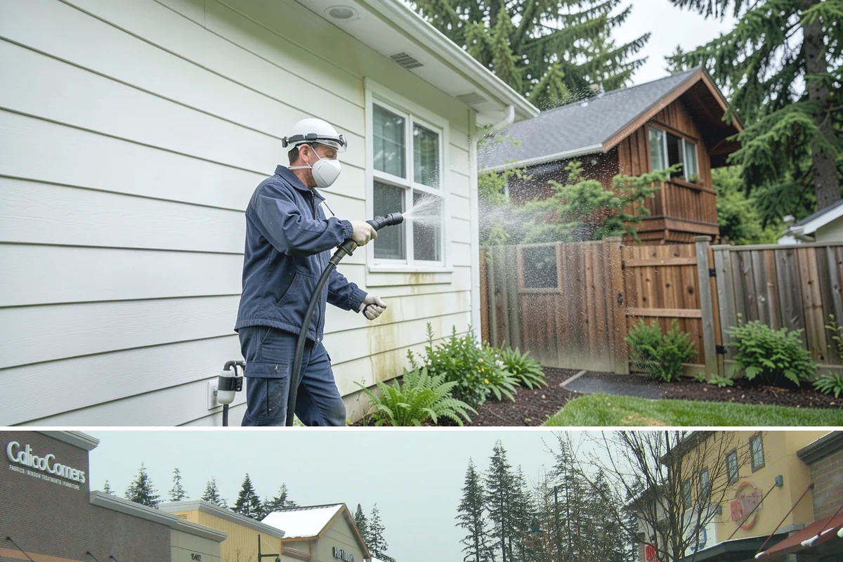Pavilion Cleaning in Mill Creek, Snohomish County, WA - Summer scheduling keeps the large surfaces dry between the cleaning and any evening use, which suits these broad structures best.
