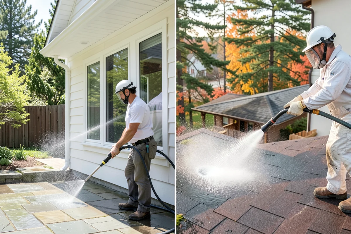 Pavilion Cleaning in Puyallup, Pierce County, WA - Clear the roof and framing of accumulated debris