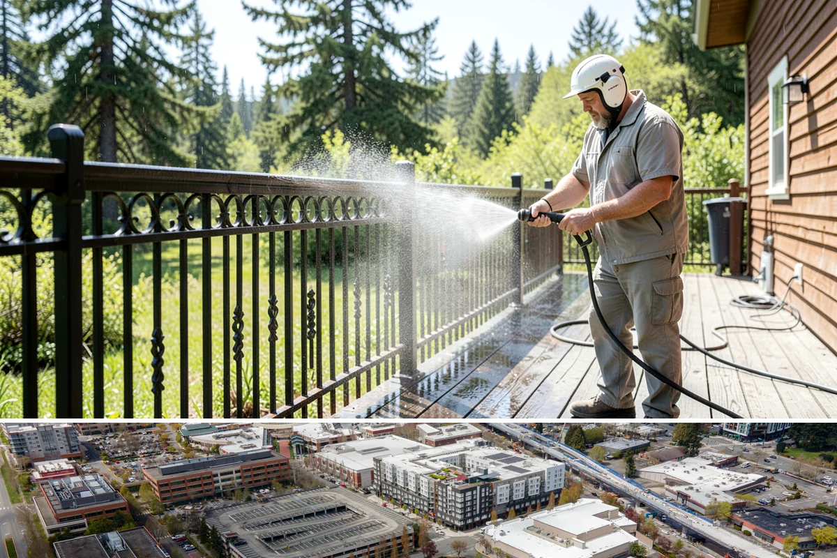 Pavilion Cleaning in Redmond, King County, WA - Summer scheduling keeps the large surfaces dry between the cleaning and any evening use, which suits these broad structures best.