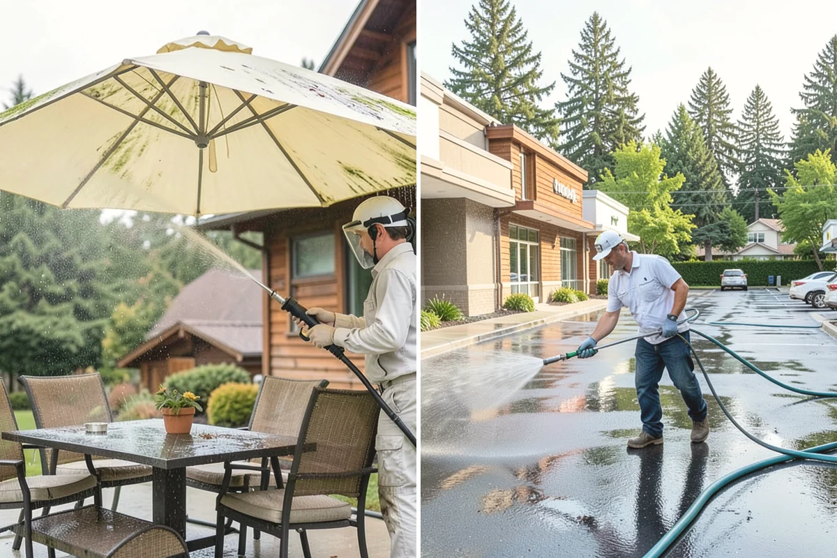Pavilion Cleaning in Ruston, Pierce County, WA - Clear the roof and framing of accumulated debris
