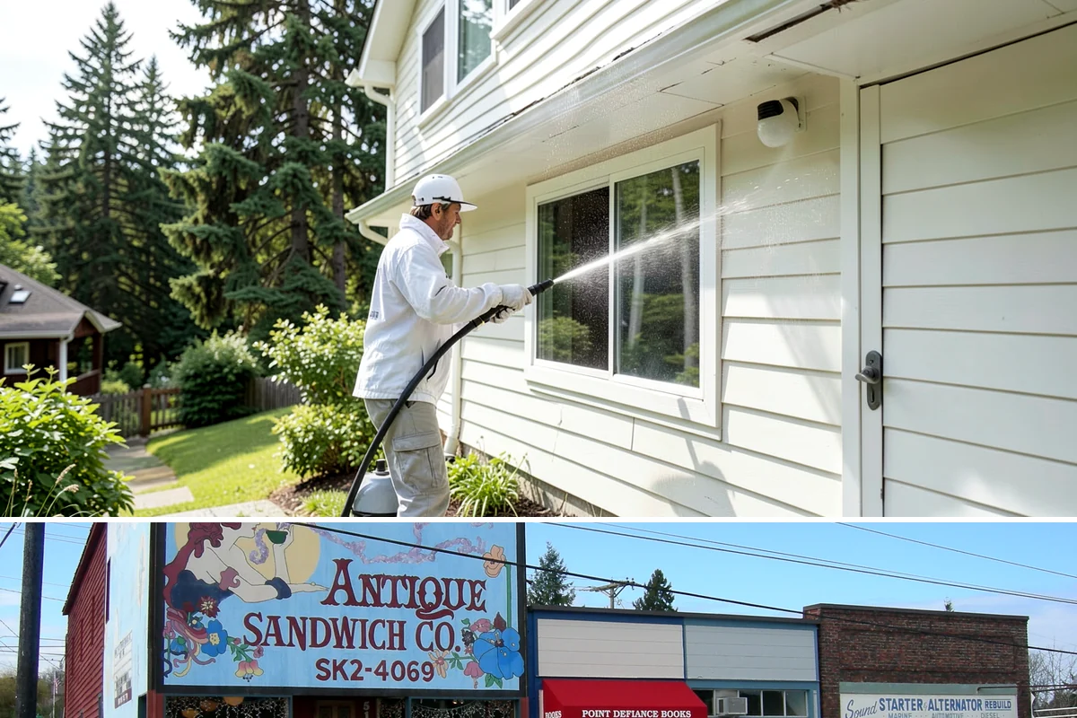 Pavilion Cleaning in Ruston, Pierce County, WA - Summer scheduling keeps the large surfaces dry between the cleaning and any evening use, which suits these broad structures best.