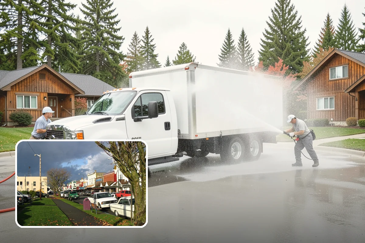 Pergola Cleaning in Arlington, Snohomish County, WA - Clears mildew and moss from shaded overhead beams
