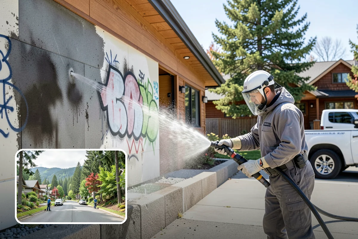 Pergola Cleaning in Darrington, Snohomish County, WA - Clears mildew and moss from shaded overhead beams