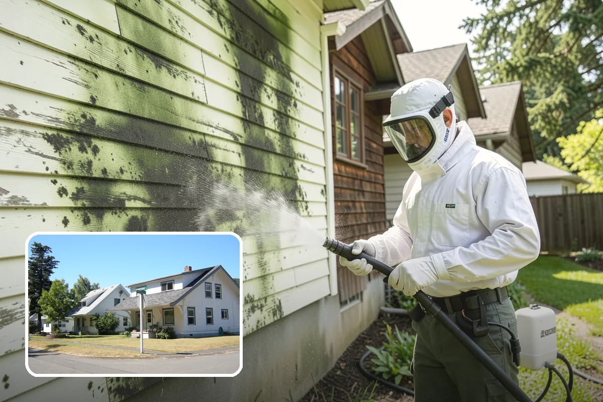 Pergola Cleaning in DuPont, Pierce County, WA - Clears mildew and moss from shaded overhead beams