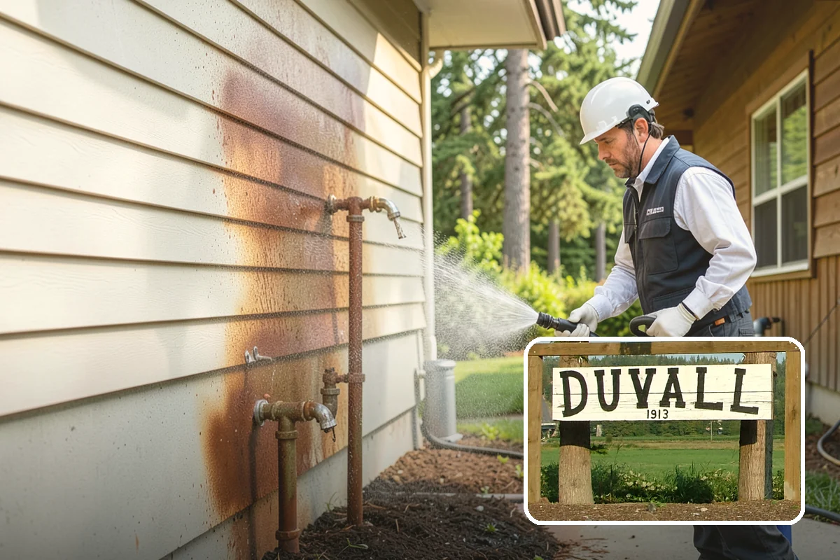 Pergola Cleaning in Duvall, King County, WA - Clears mildew and moss from shaded overhead beams