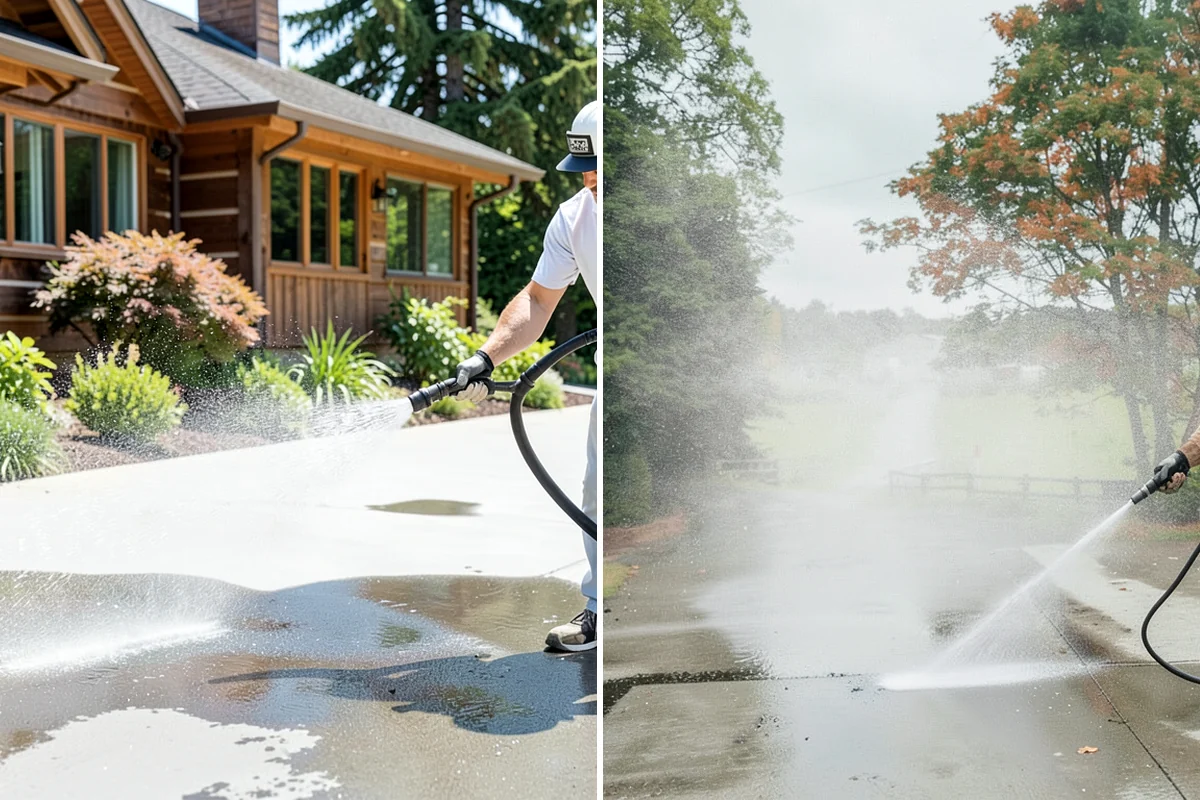 Pergola Cleaning in Fircrest, Pierce County, WA - Clear loose debris from the top slats and joints