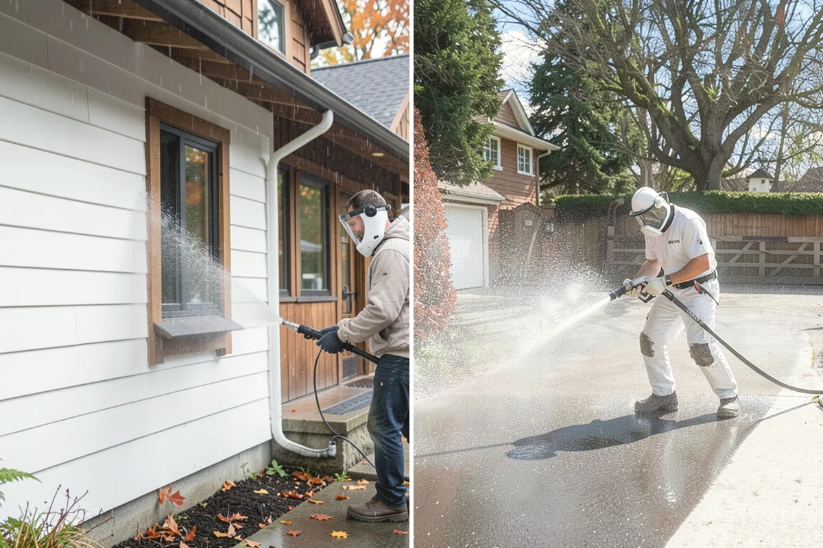 Pergola Cleaning in Issaquah, King County, WA - Clear loose debris from the top slats and joints