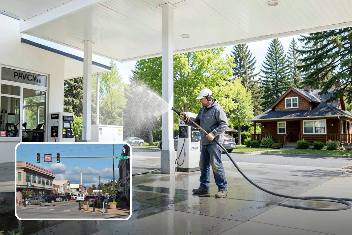 Pergola Cleaning in Monroe, Snohomish County, WA - Clears mildew and moss from shaded overhead beams