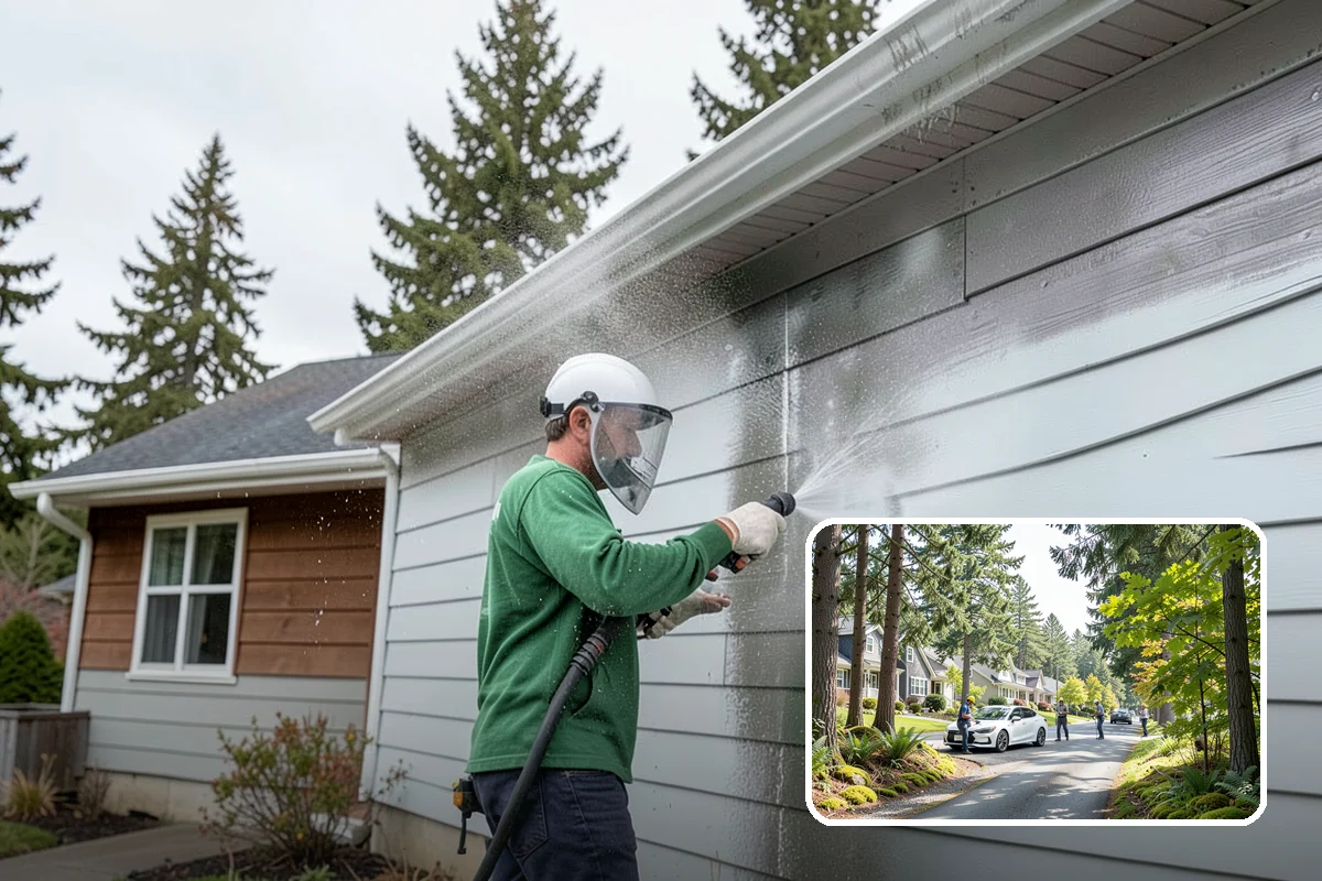 Pergola Cleaning in Normandy Park, King County, WA - Clears mildew and moss from shaded overhead beams