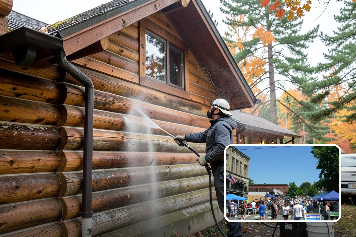Pergola Cleaning in Snohomish, Snohomish County, WA - Clears mildew and moss from shaded overhead beams