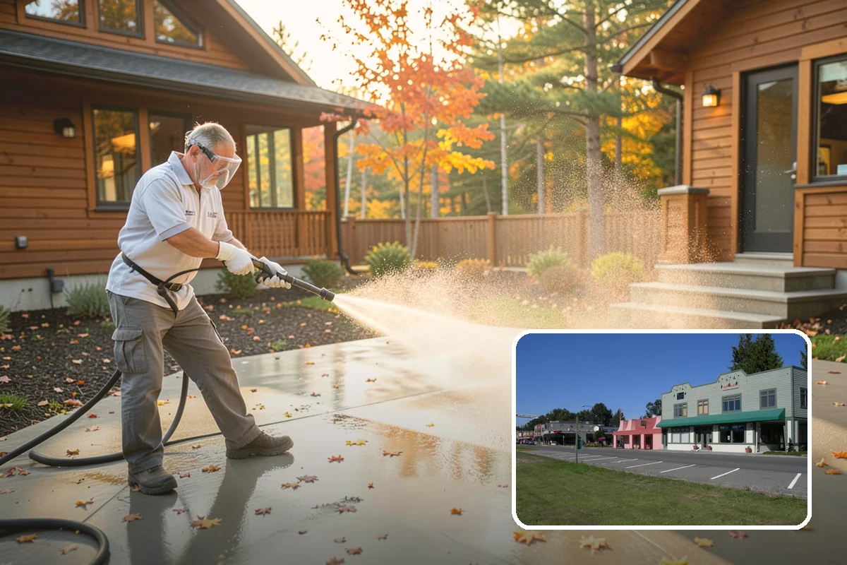 Pergola Cleaning in Snoqualmie, King County, WA - Clears mildew and moss from shaded overhead beams