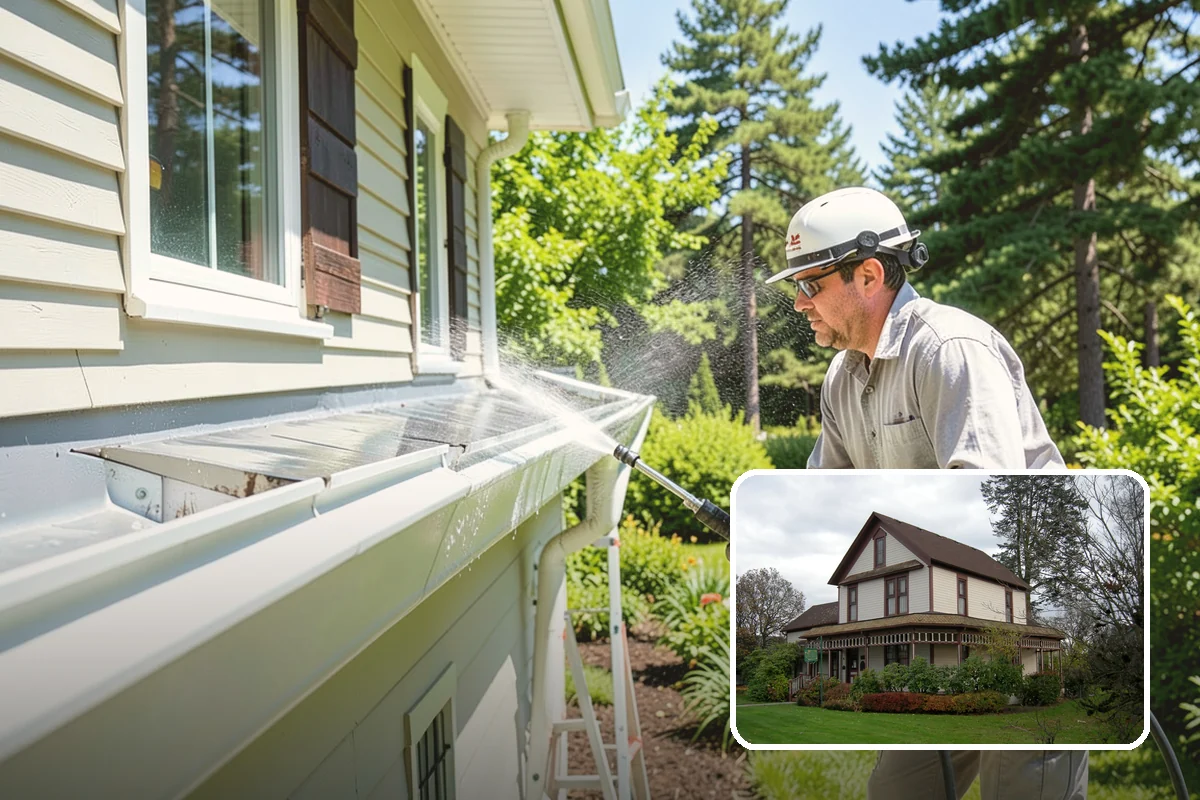 Pergola Cleaning in Sumner, Pierce County, WA - Clears mildew and moss from shaded overhead beams